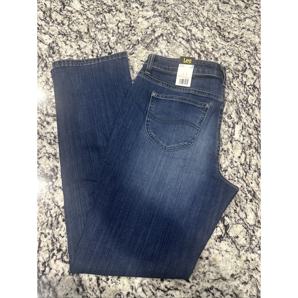 NWT New Lee Women's Legendary Regular Fit Straight Leg Jeans 12 Long